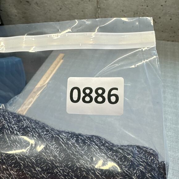 Whimsical Knitted & Knotted Gray Ruffle Wool Blend Sweater XS Asymmetrical‎ Hem - Picture 9 of 9